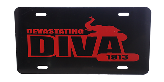 Devastating Diva 1913 License Plate